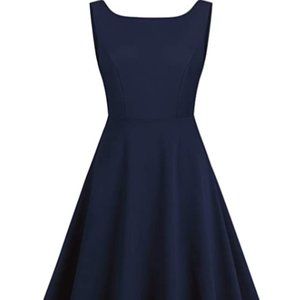 🎉 HOST PICK! 🎉 NWT Women's Hi Lo Boatneck Navy Dress sz Small